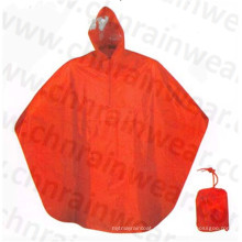 Polyester AC Beschichtung Regen Poncho für Erwachsene